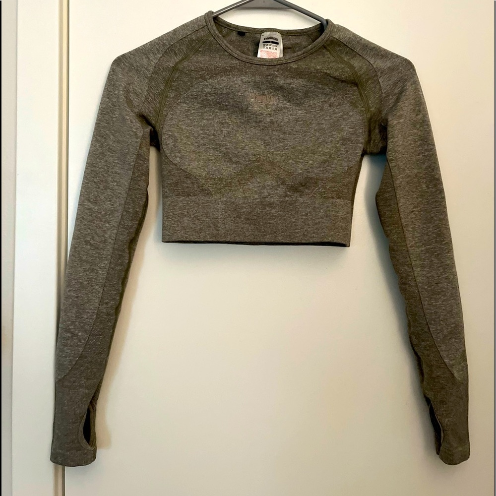 GYMSHARK FLEX SHIRT LONG SLEEVED CROP TOP
